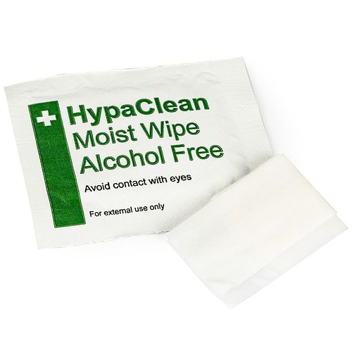 HypaClean Moist Wipes Alcohol Free (Pack 100)  - D5218