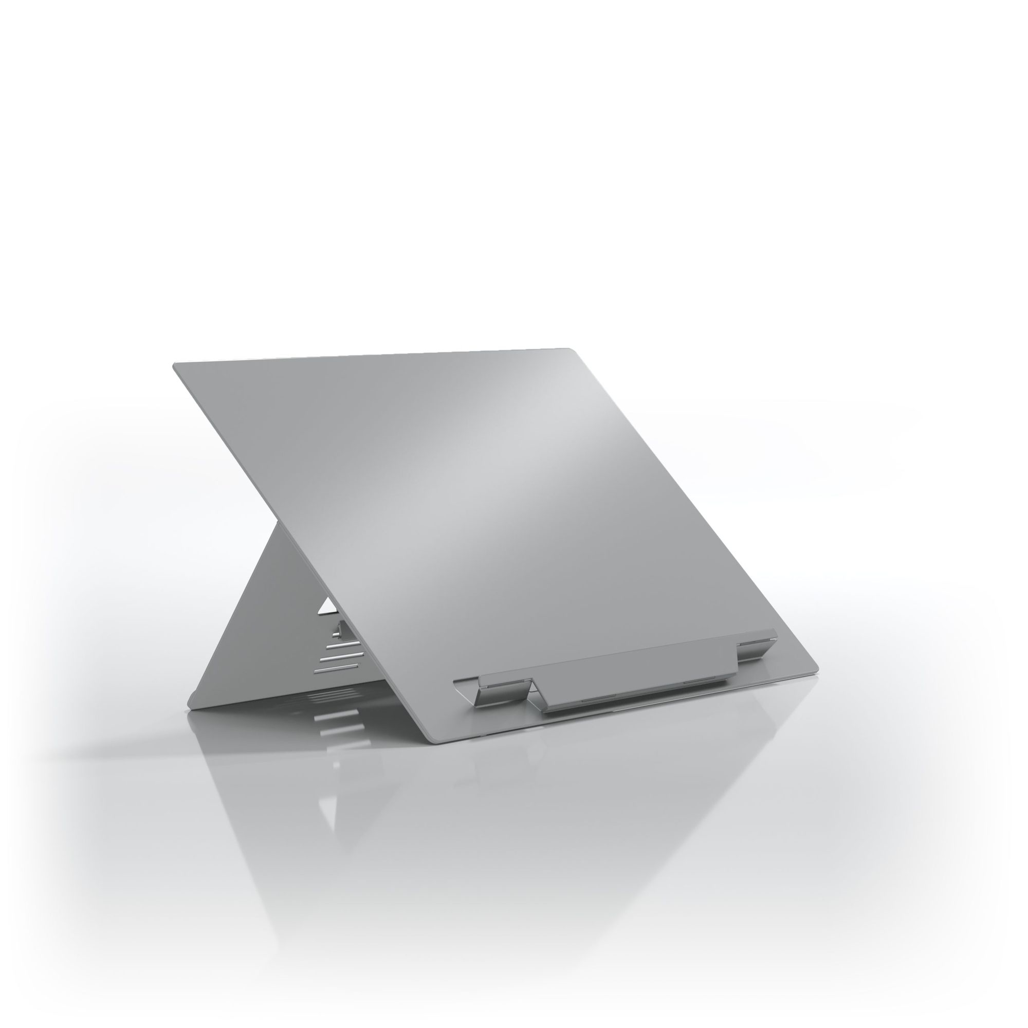 A4 Fold-away Document Stand - Natural Aluminium