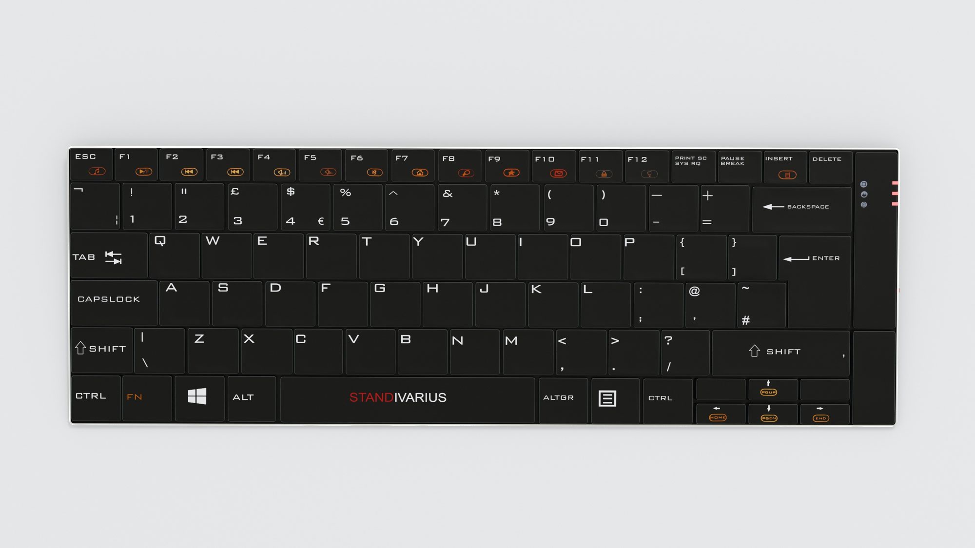 Bluetooth Portable Compatibleact Keyboard, Scissors Structure Keys  - Black
