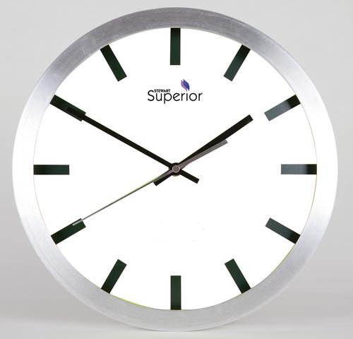 SECO Quartz Aluminium Wall Clock 300mm Diameter - A1209K