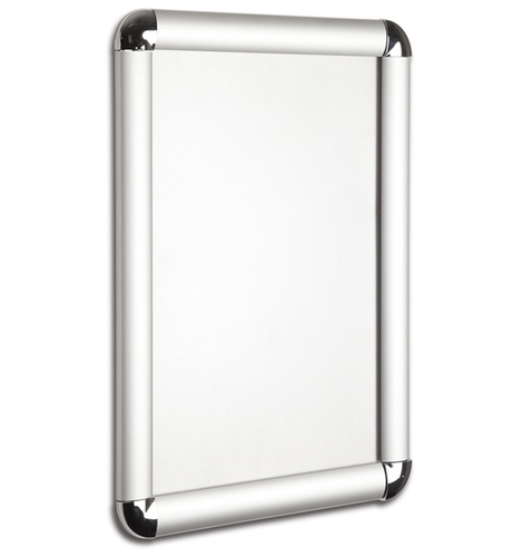 SECO A1 Snap Frame with Round Corners 25mm Silver - ROUNDA1