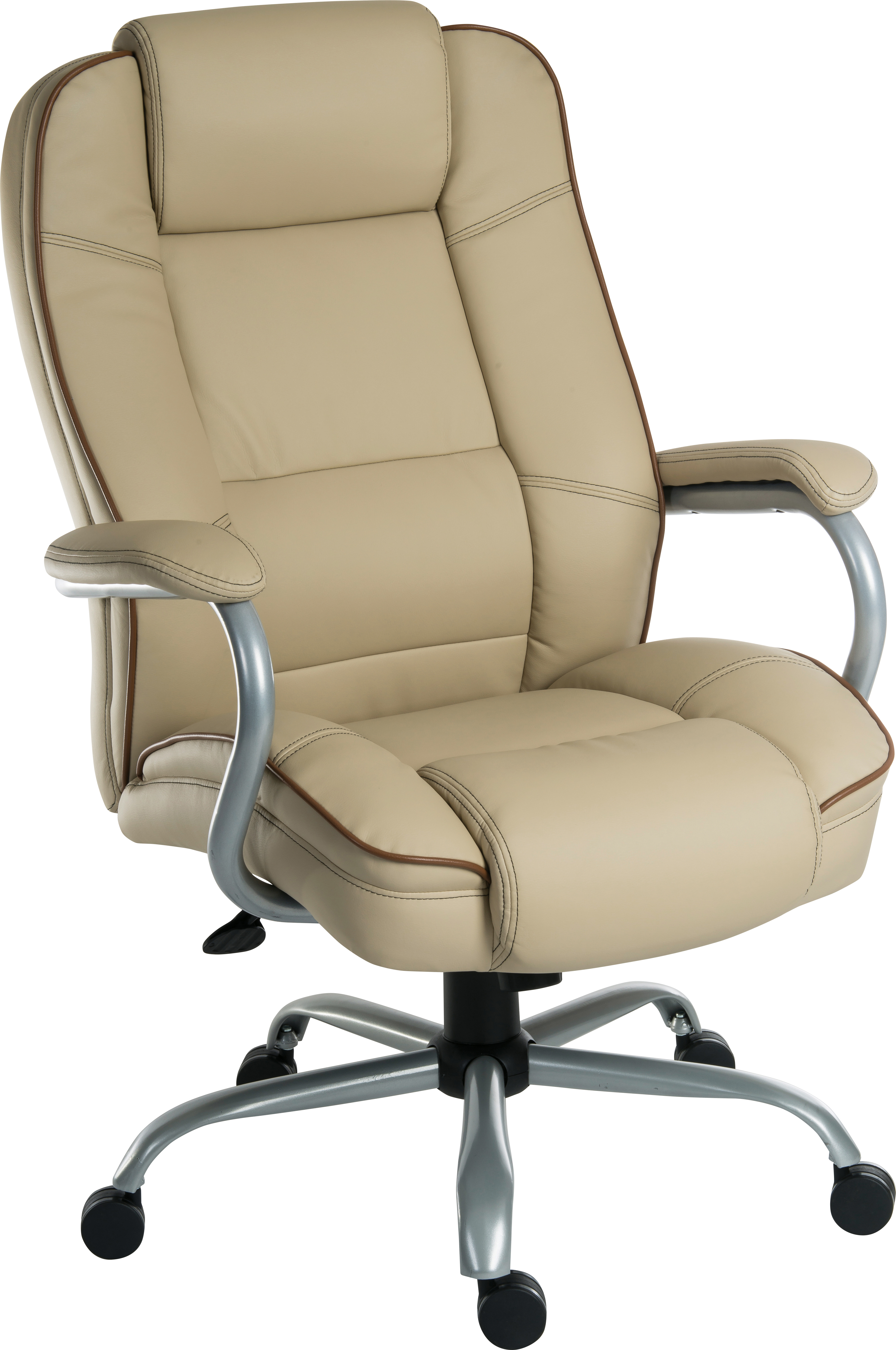 Goliath Duo Heavy Duty Bonded Leather Faced Executive Office Chair Cream - 6925C