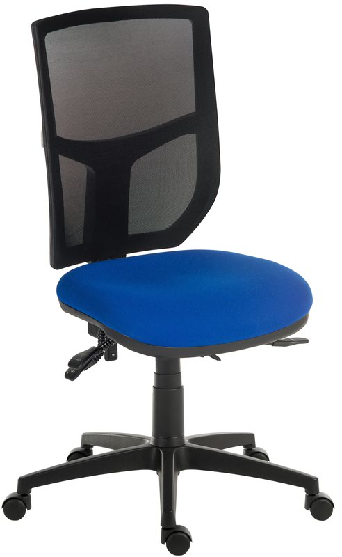 Ergo Comfort Mesh Back Ergonomic Operator Office Chair Without Arms Blue 9500MES