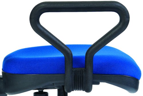 Teknik Office Ergo Blaster Medium Back Fabric Operator Office Chair with Fixed Arms Black - 1100BLK/0288