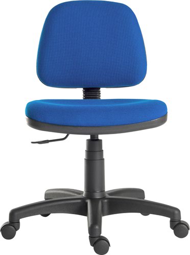 Ergo Blaster Medium Back Fabric Operator Office Chair without Arms Blue - 1100BLU