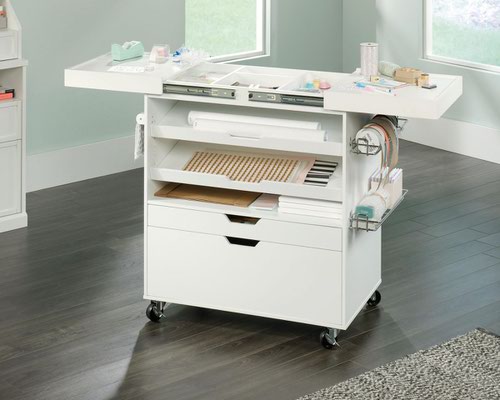 Teknik Craft Multi-Functional Cart Soft W946 x D494 x H914mm White Finish - 5417047