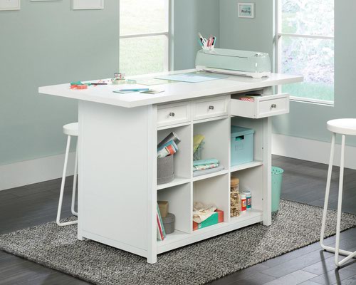 Teknik Craft Work Table/Island W1524 x D762 x H914mm White Finish - 5421420