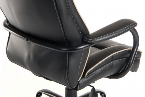 Goliath Duo Heavy Duty Bonded Leather Faced Executive Office Chair Black - 6925BLK