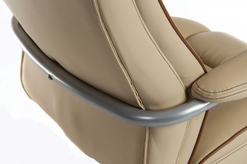 Goliath Duo Heavy Duty Bonded Leather Faced Executive Office Chair Cream - 6925CR