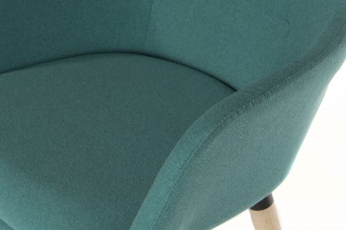 Contemporary 4 Legged Upholstered Reception Chair Jade (Pack 2) - 6929JADE