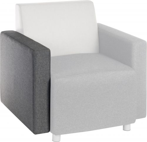 Teknik Office Cube Modular Interchangeable Fabric Armrest Only Dark Grey - 6971