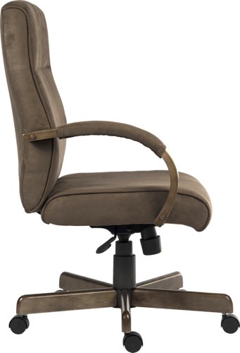 Glencoe Microfibre Executive Office Chair Brown - 6994