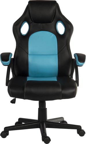 Teknik Kyoto Contemporary Gaming Chair With Fixed Arms Blue - 6995