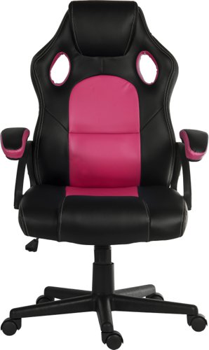 Teknik Kyoto Contemporary Gaming Chair With Fixed Arms Pink - 6996