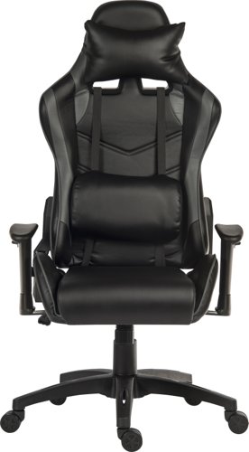 Teknik Yokohama Stylish and Contemporary Gaming Chair With Height Adjustable Arms Black - 6997