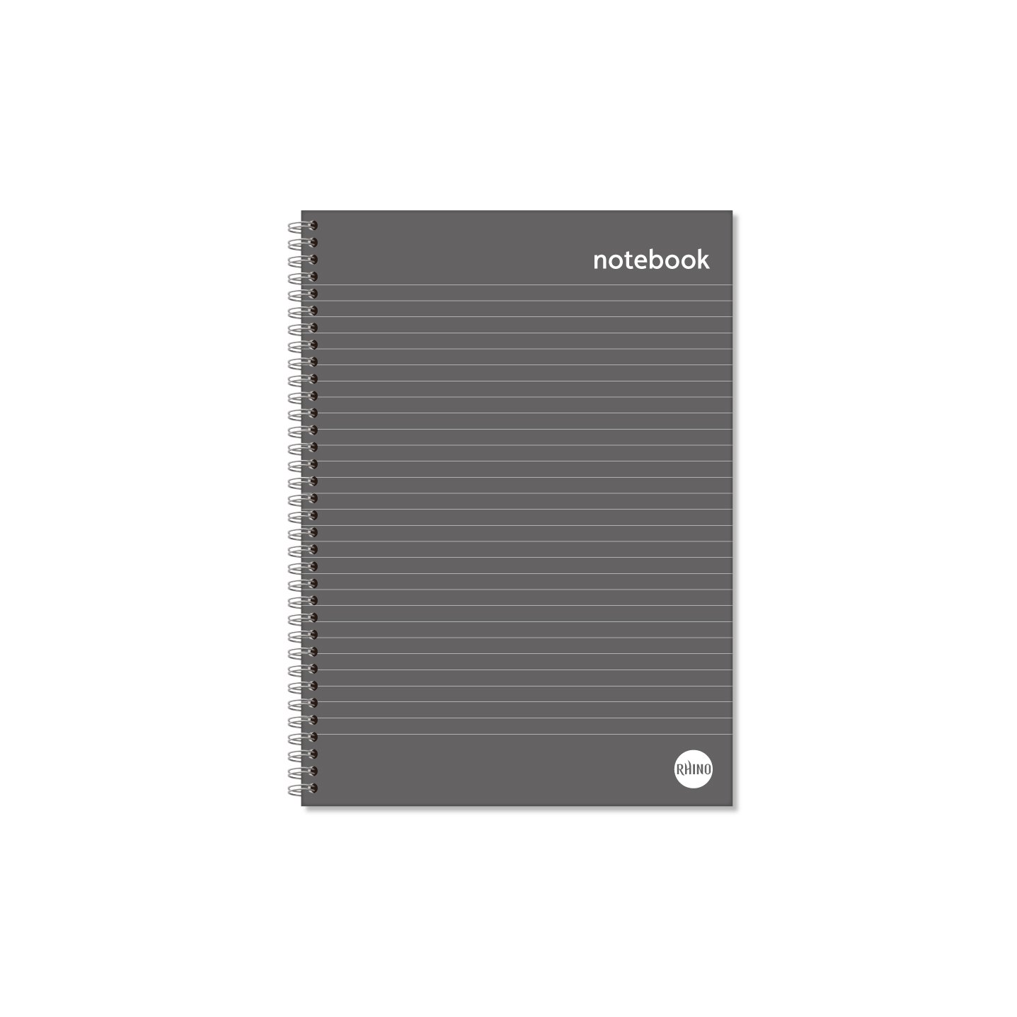 Rhino Everyday Ruled Margin Spiral Soft Cover Notebook 160 Pages A5 Pack of 5